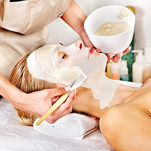 200 Pieces Pre-cut Gauze Facial Mask White Gauze Mask Skin Fiber Paper High F...