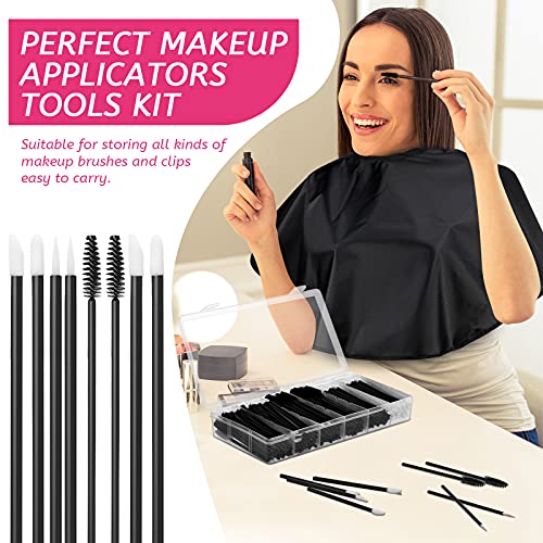 260 Pieces Disposable Makeup Tools Kit, Eyeliner Brushes Mascara Wands Lipsti...