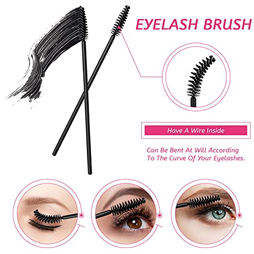 260 Pieces Disposable Makeup Tools Kit, Eyeliner Brushes Mascara Wands Lipsti...