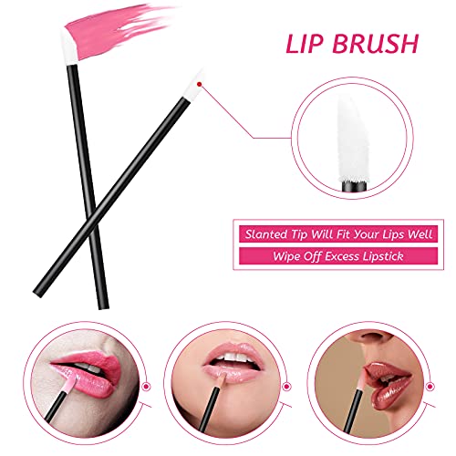 260 Pieces Disposable Makeup Tools Kit, Eyeliner Brushes Mascara Wands Lipsti...