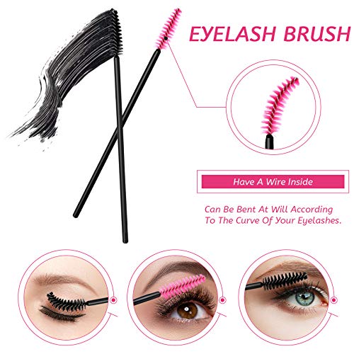 260 Pieces Disposable Makeup Tools Kit, Includes Eyeliner Brushes Mascara Wan...