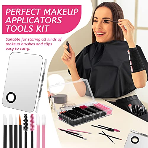 268 Pieces Disposable Makeup Tools Kit, Includes Eyeliner Brushes Makeup Shor...