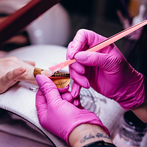 4 Pieces Straight Nail Tweezers Probe Tips Metal Tweezers with Silicone Press...