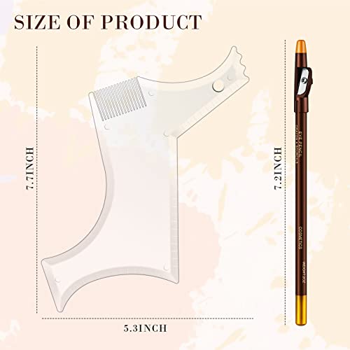 5 Pieces Beard Shaping and Styling Tool Barber Pencil Edge Hairline Beard Tra...