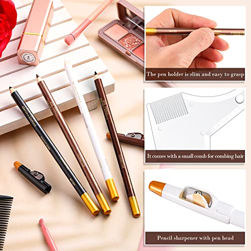 5 Pieces Beard Shaping and Styling Tool Barber Pencil Edge Hairline Beard Tra...