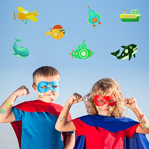 600 Pieces Glow In The Dark Temporary Tattoos for Kids Waterproof Luminous Ta...