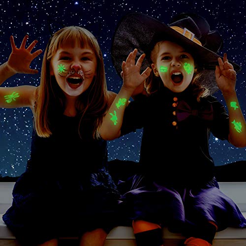 600 Pieces Glow In The Dark Temporary Tattoos for Kids Waterproof Luminous Ta...