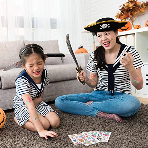 600 Pieces Glow In The Dark Temporary Tattoos for Kids Waterproof Luminous Ta...