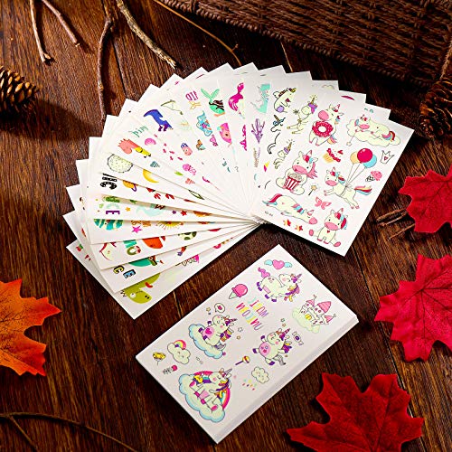 600 Pieces Glow In The Dark Temporary Tattoos for Kids Waterproof Luminous Ta...