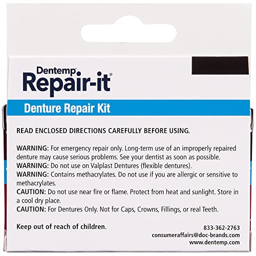D.O.C. Repair-It Advanced Formula Denture Repair Kit 3 ea (Pack of 3)