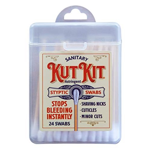 Kut Kit Sanitary Astringent Styptic Swabs Stops Bleeding Instantly (Pack of 2)