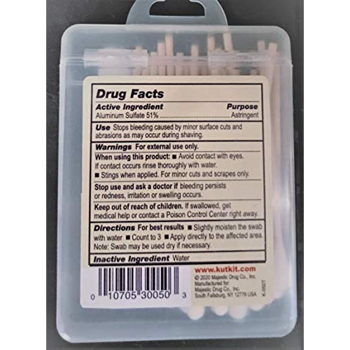 Kut Kit Sanitary Astringent Styptic Swabs Stops Bleeding Instantly… (Pack of 2)