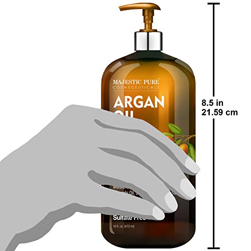 Argan Oil Shampoo and Conditioner, from Majestic Pure, Improve formula Sulfat...