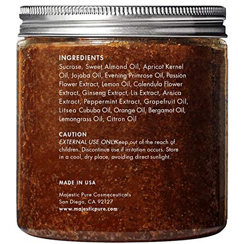 Brown Sugar Body Scrub for Cellulite and Exfoliation - Natural Body Scrub - R...