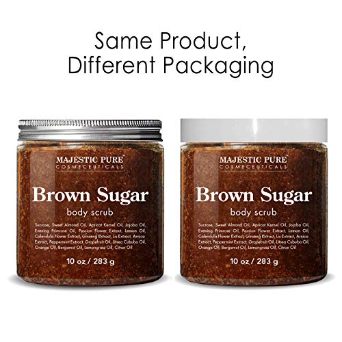 Brown Sugar Body Scrub for Cellulite and Exfoliation - Natural Body Scrub - R...