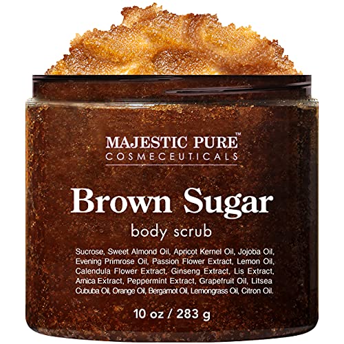 Brown Sugar Body Scrub for Cellulite and Exfoliation - Natural Body Scrub - R...