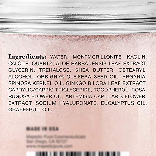 Himalayan Clay Mud Mask for Face and Body by Majestic Pure - Exfoliating and ...