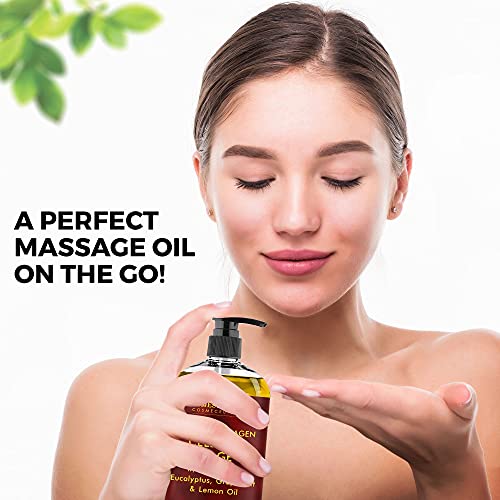 MAJESTIC PURE Cellulite Massage Oil - with Vegan Collagen & Stem Cells, Uniqu...