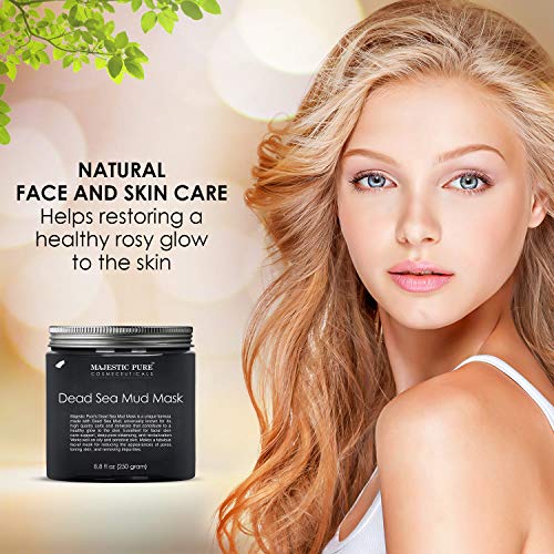 Majestic Pure Dead Sea Mud Mask for Face and Body - Natural Skin Care for Wom...
