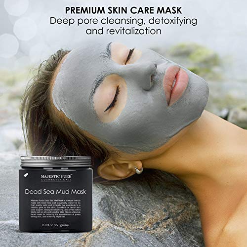 Majestic Pure Dead Sea Mud Mask for Face and Body - Natural Skin Care for Wom...