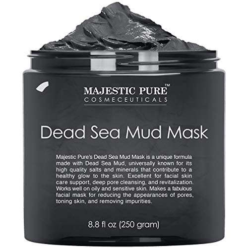 Majestic Pure Dead Sea Mud Mask for Face and Body - Natural Skin Care for Wom...
