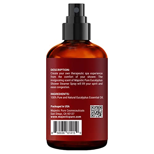 MAJESTIC PURE Eucalyptus Shower Steamer Spray - Aromatherapy Shower Spray - 1...