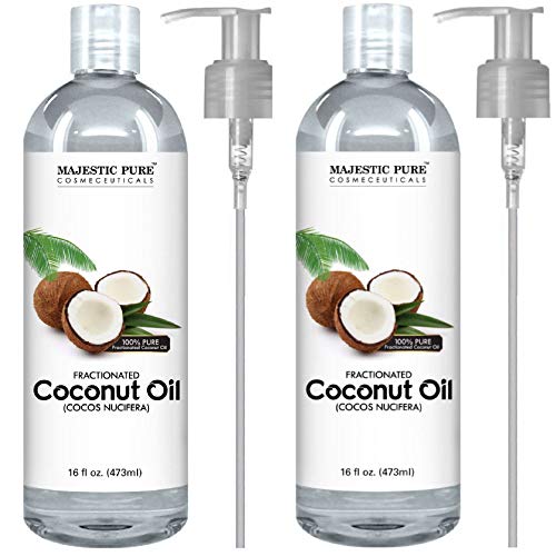 Majestic Pure Fractionated Coconut Oil - Relaxing Massage Oil, Liquid Carrier...