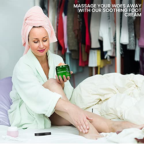 MAJESTIC PURE Lavender Oil Foot Cream, Warming Cream - Calluses, Dry Cracked ...