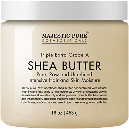 Majestic Pure Shea Butter - Raw Unrefined Premium Grade - Moisturizer for Dry...
