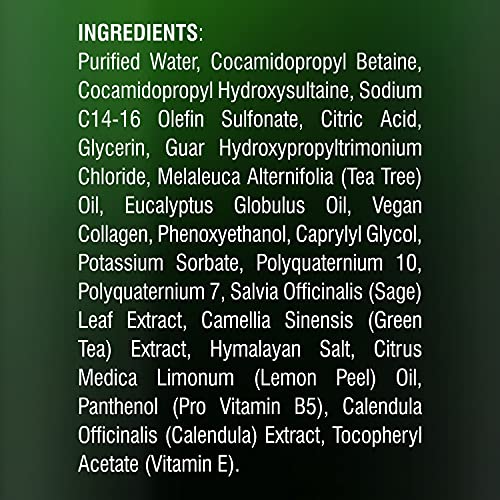 MAJESTIC PURE Tea Tree Body Wash with Collagen - Helps Nail Fungus, Athletes ...