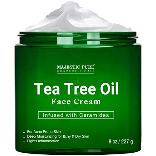 Tea Tree Oil Face Cream by Majestic Pure - Therapeutic Grade, Acne Scar Remov...