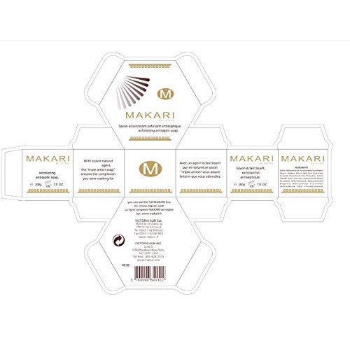 Makari Classic Exfoliating Antiseptic Soap (7oz) | Helps Revitalize Skin | Pr...