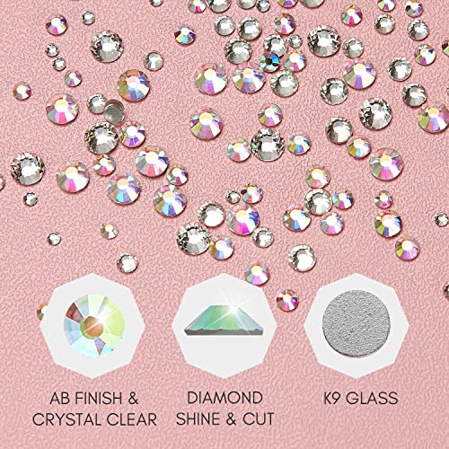 Makartt 2 Jars 8g Nail Rhinestone Glue Gel with Nail Brush Pen& Gems, No Wipe...