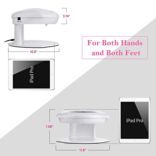 Makartt Air Nail Dryer for Both Hands and Feet 400W Air Nail Fan Blow Dryer f...