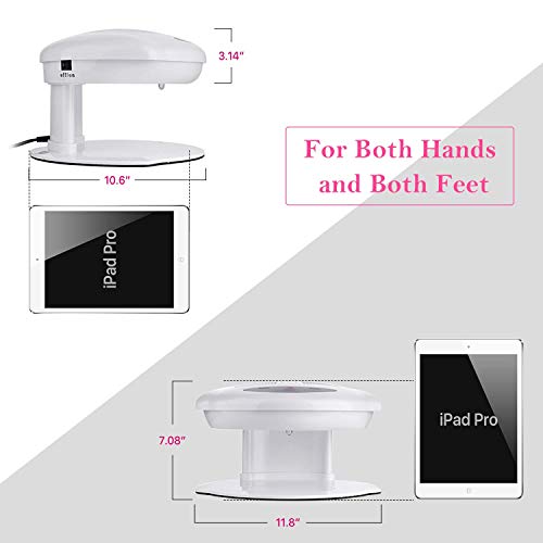 Makartt Air Nail Dryer for Both Hands and Feet 400W Air Nail Fan Blow Dryer f...