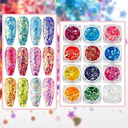 Makartt Nail Decorations Kit, Ocean Couture Nail Glitters Nail Rhinestones 3D...