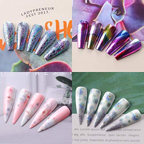 Makartt Nail Foil Nail Art Foil Glue Gel for Foil Stickers Nail Transfer Tips...