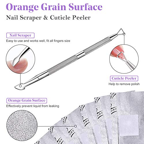 Makartt Nail Polish Nail Gel Remover Soak Off Gel Nail Polish Remover Foil Wr...