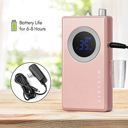 Makartt Rechargeable Nail Drill Electric Nail File Pink Stephanee 35000RMP Pr...