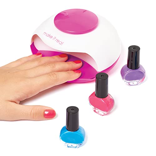 Make It Real – Glitter Dream Nail Spa - Nail Art Kit for Kids with Nail Polis...