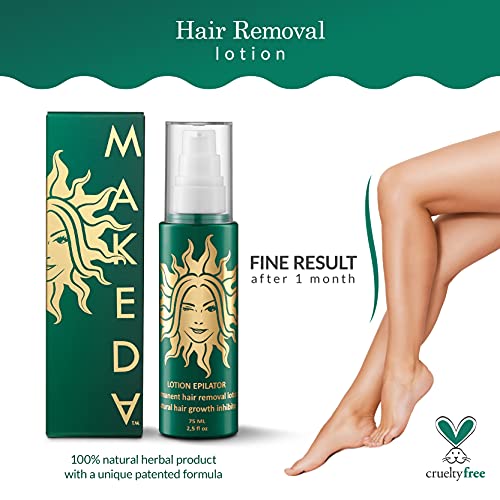 MAKEDA Organic Stop Hair Growth Inhibitor for Body and Face - Permanent Hair ...