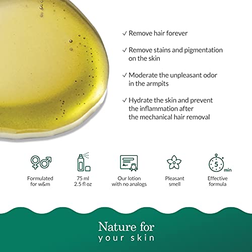 MAKEDA Organic Stop Hair Growth Inhibitor for Body and Face - Permanent Hair ...