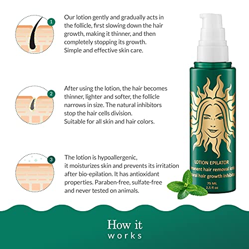 MAKEDA Organic Stop Hair Growth Inhibitor for Body and Face - Permanent Hair ...