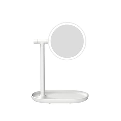 Makeup mirror Double-Sided 360-Degree Flip LED 3X Magnifying Glass Face USB C...