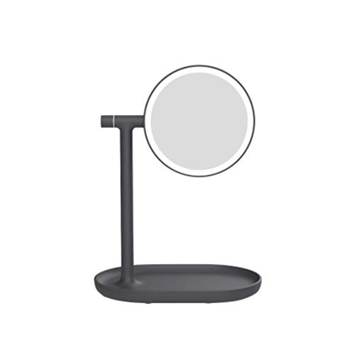 Makeup mirror Double-Sided 360-Degree Flip LED 3X Magnifying Glass Face USB C...