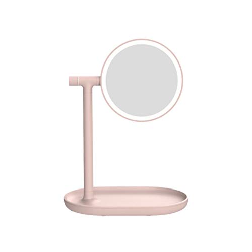Makeup mirror Double-Sided 360-Degree Flip LED 3X Magnifying Glass Face USB C...