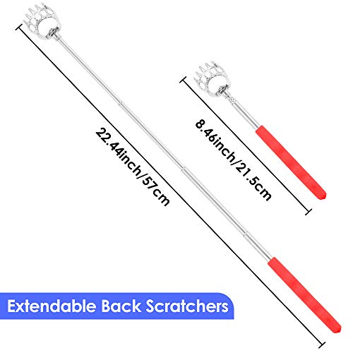4-Pack Back Scratcher for Women Men Extendable Bear Claw Automatic Telescopin...