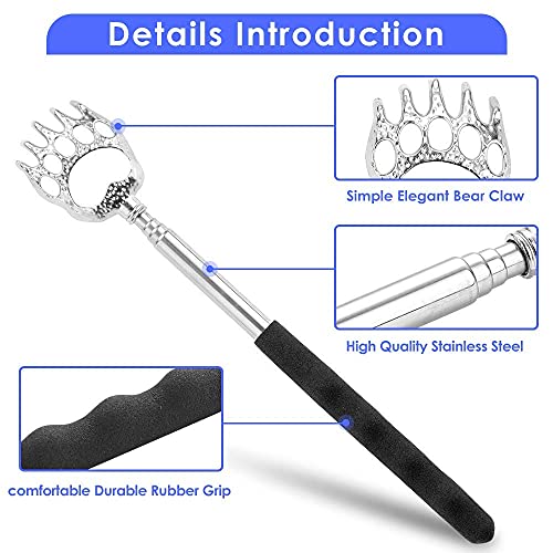 4-Pack Back Scratcher for Women Men Extendable Bear Claw Automatic Telescopin...