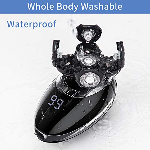 Electric shavers for Men, Cordless Rechargeable Electric Razor Bald Head Shav...