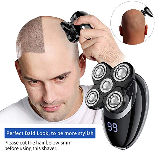 Electric shavers for Men, Cordless Rechargeable Electric Razor Bald Head Shav...